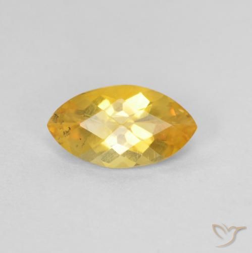 0.90ct Naturel Doré moyen Citrine, Marquise, VS