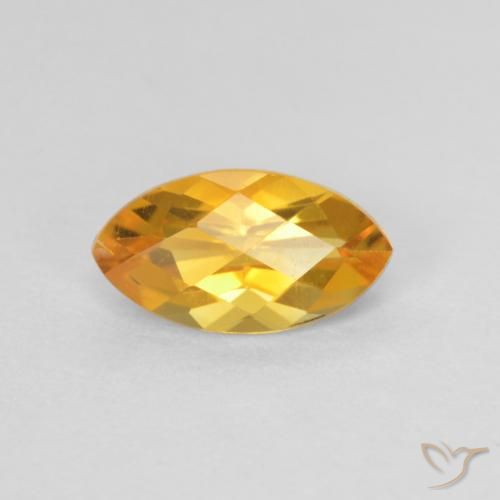 0.98ct Naturel Doré-orange foncé Citrine, Marquise, VS