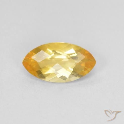0.87ct Naturel Doré Citrine, Marquise, VS