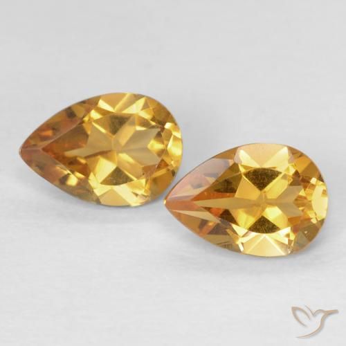 Shop natural 1.24ct Orange-or Citrine gems, En forme de poire, from Brésil at GemSelect. In stock, global shipping!