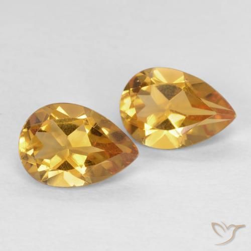 Shop natural 1.24ct Orange-or Citrine gems, En forme de poire, from Brésil at GemSelect. In stock, global shipping!