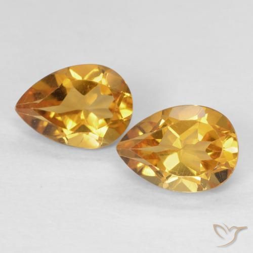 Shop natural 1.46ct Orange-or Citrine gems, En forme de poire, from Brésil at GemSelect. In stock, global shipping!