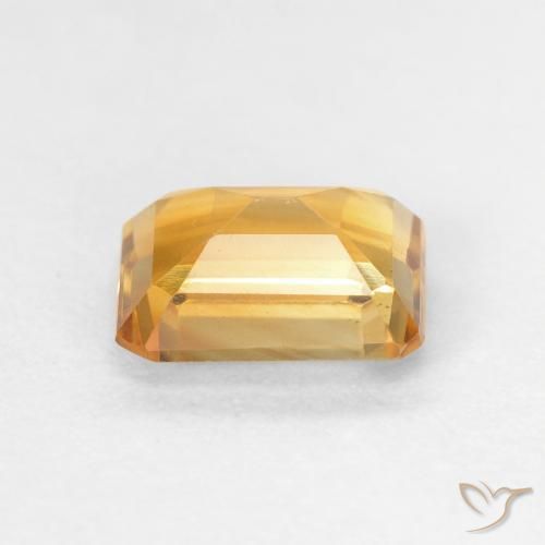 Citrine Or orange foncé naturelle Octogone / coupe Émeraude, 1.49 ct, VVS-VS
