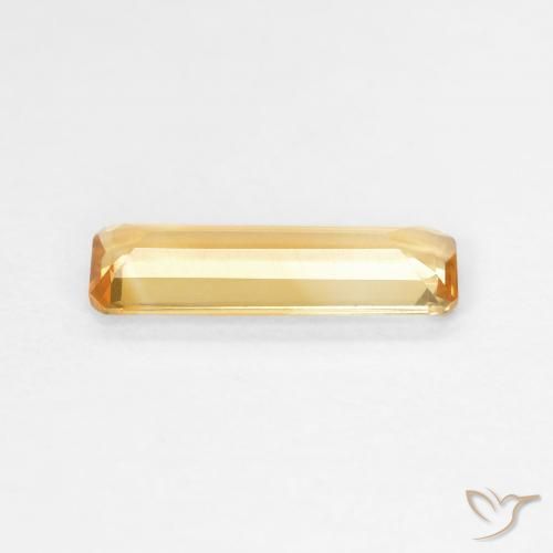 Citrine Top Gold naturelle Octogone / coupe Émeraude, 1.03 ct, VVS-VS