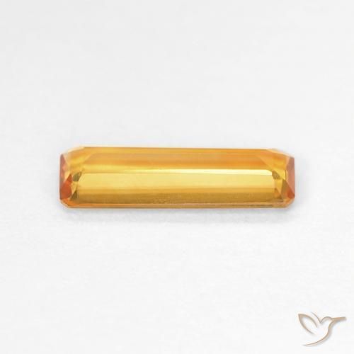 Citrine Doré-orange foncé naturelle Octogone / coupe Émeraude, 1.06 ct, VVS-VS