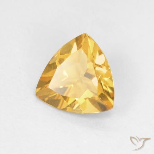Citrine Doré vif naturelle Trillion, 1.03 ct, VVS