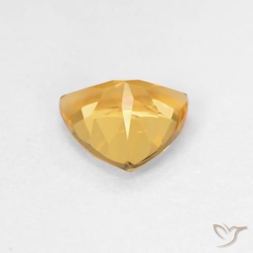 Citrine Doré vif naturelle Trillion, 1.03 ct, VVS