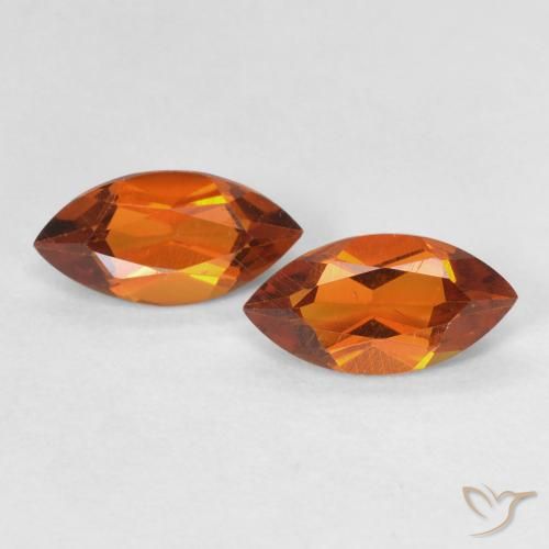 1.02ctw Naturel Orange foncé Citrine, Marquise, VS