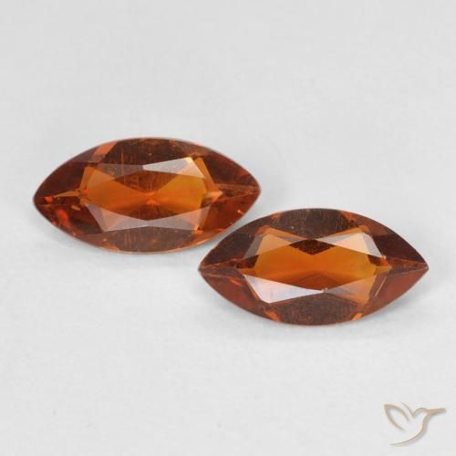 0.88ctw Naturel Ambre orange Citrine, Marquise, VVS