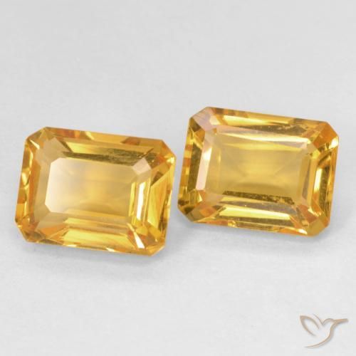 Shop natural 3.07ct Medium Light Orange-Gold Citrine gems, Octogone / coupe Émeraude, from Brésil at GemSelect. In stock, global shipping!
