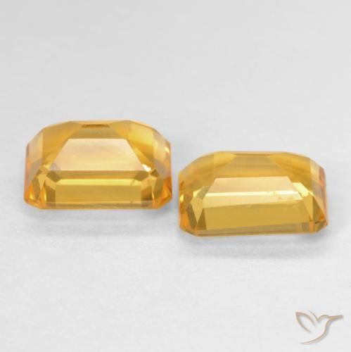 Shop natural 3.07ct Medium Light Orange-Gold Citrine gems, Octogone / coupe Émeraude, from Brésil at GemSelect. In stock, global shipping!