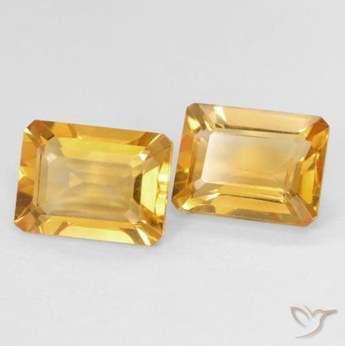 Shop natural 2.91ct Medium Light Orange-Gold Citrine gems, Octogone / coupe Émeraude, from Brésil at GemSelect. In stock, global shipping!
