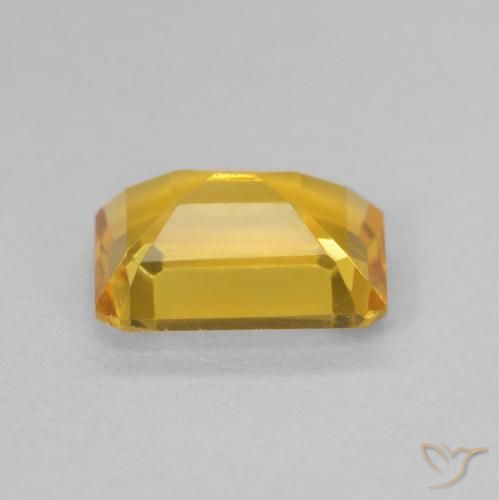 Citrine Or moyen naturelle Octogone / coupe Émeraude, 1.30 ct, VVS