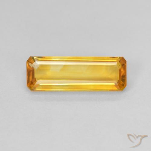 Citrine Doré moyen naturelle Octogone / coupe Émeraude, 1.48 ct, VVS