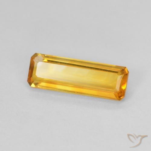 Citrine Doré moyen naturelle Octogone / coupe Émeraude, 1.48 ct, VVS