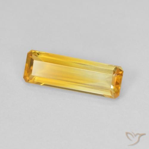 Citrine Doré moyen naturelle Octogone / coupe Émeraude, 1.26 ct, VVS