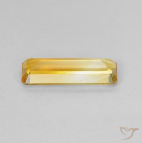 Citrine Doré moyen naturelle Octogone / coupe Émeraude, 1.26 ct, VVS