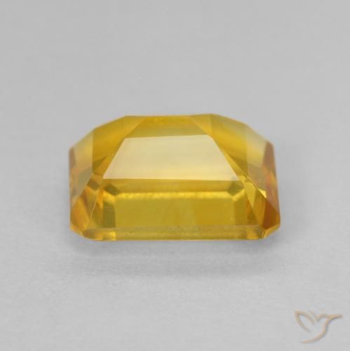 Citrine Doré naturelle Octogone / coupe Émeraude, 1.64 ct, VVS