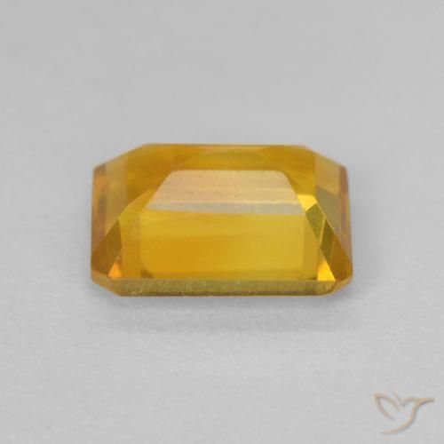 Citrine Doré foncé naturelle Octogone / coupe Émeraude, 1.40 ct, VVS