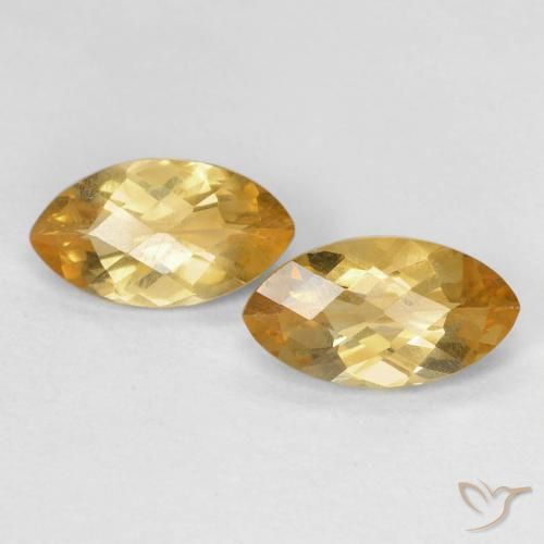 1.70ctw Naturel Orange Doré Citrine, Marquise, VS
