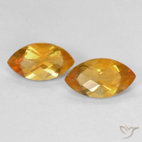 1.81ctw Naturel Or orange foncé Citrine, Marquise, VS