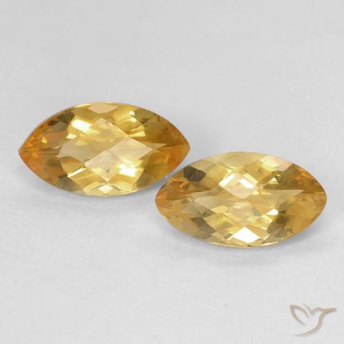 1.88ctw Naturel Medium Dark-Golden Citrine, Marquise, VS