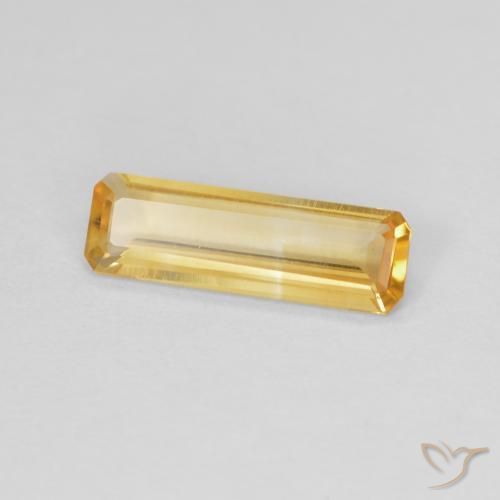 Citrine Doré naturelle Octogone / coupe Émeraude, 0.87 ct, VVS-VS