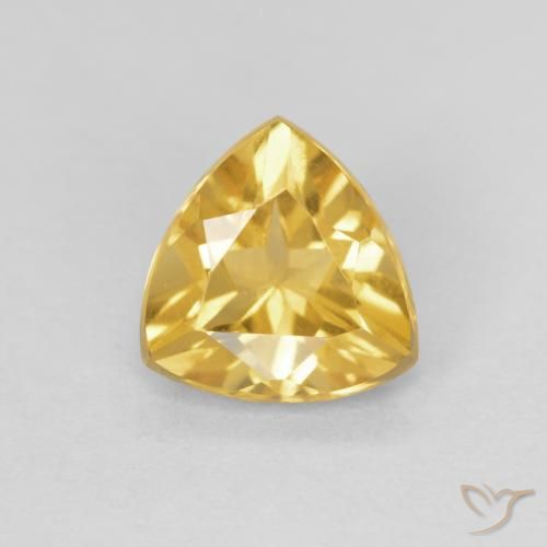 0.88ct Naturel Doré Citrine, Trillion, VVS-VS