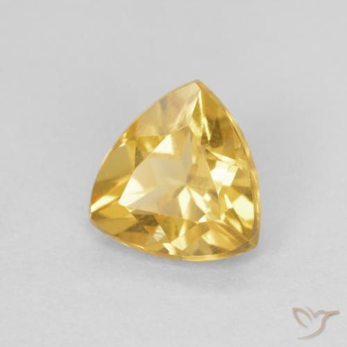 Citrine Doré naturelle Trillion, 0.88 ct, VVS-VS