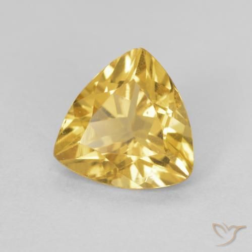 Citrine Doré naturelle Trillion, 1.04 ct, VVS-VS