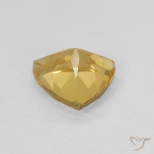 Citrine Doré naturelle Trillion, 0.96 ct, VVS-VS