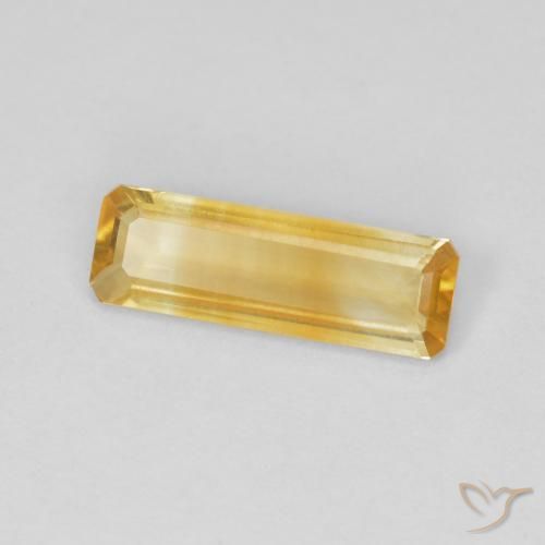 Citrine Doré naturelle Octogone / coupe Émeraude, 0.98 ct, VVS-VS