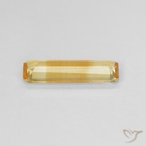 Citrine Doré naturelle Octogone / coupe Émeraude, 0.98 ct, VVS-VS