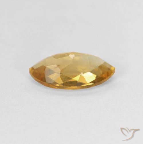 Citrine Medium Light-Golden naturelle Marquise, 0.87 ct, VVS-VS