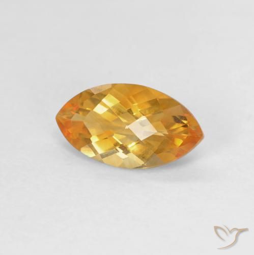 0.87ct Naturel Or orange foncé Citrine, Marquise, VVS-VS