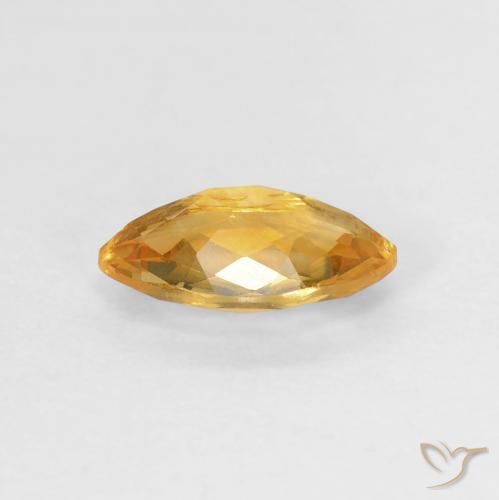 Citrine Or orange foncé naturelle Marquise, 0.87 ct, VVS-VS