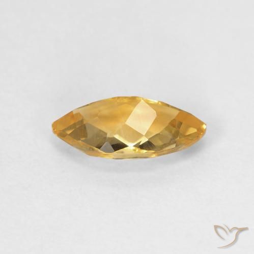 Citrine Orange Doré naturelle Marquise, 0.82 ct, VVS-VS
