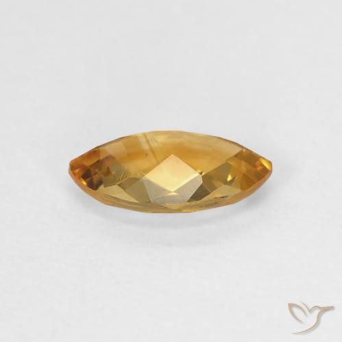 Citrine Medium Light-Golden naturelle Marquise, 0.78 ct, VVS-VS