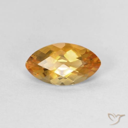 0.92ct Naturel Or orange foncé Citrine, Marquise, VVS-VS