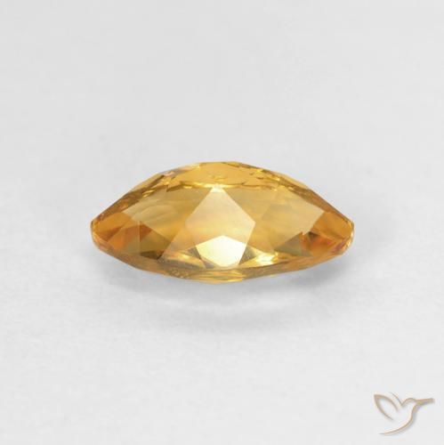 Citrine Or orange foncé naturelle Marquise, 0.92 ct, VVS-VS