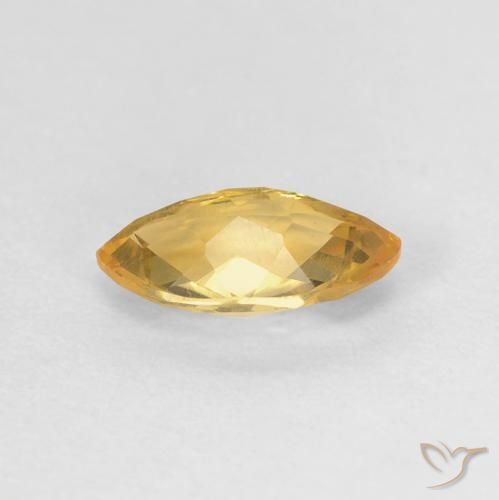 Citrine Medium Light-Golden naturelle Marquise, 0.90 ct, VVS-VS