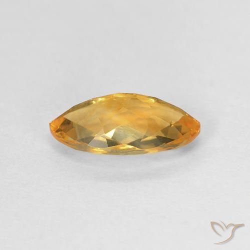 Citrine Medium Light-Golden naturelle Marquise, 0.89 ct, VVS-VS