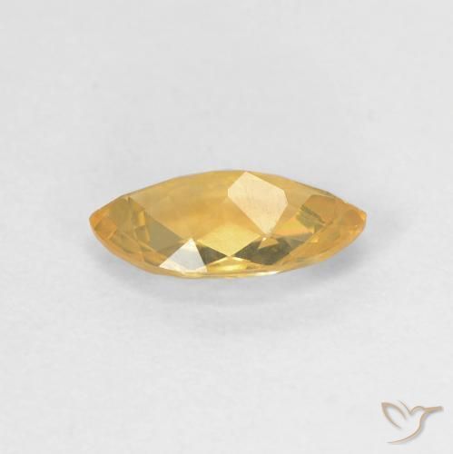 Citrine Orange moyen naturelle Marquise, 0.85 ct, VVS-VS