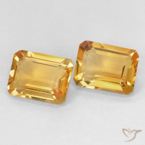 Shop natural 2.82ct Medium Light Orange-Gold Citrine gems, Octogone / coupe Émeraude, from Brésil at GemSelect. In stock, global shipping!