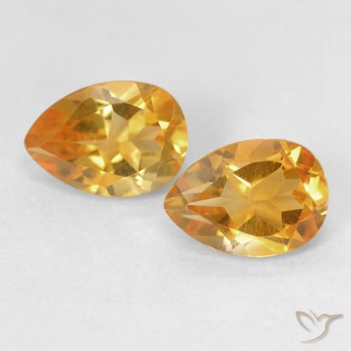 Shop natural 1.46ct Orange-or Citrine gems, En forme de poire, from Brésil at GemSelect. In stock, global shipping!