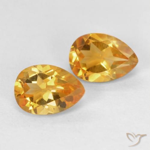 Shop natural 1.46ct Orange-or Citrine gems, En forme de poire, from Brésil at GemSelect. In stock, global shipping!