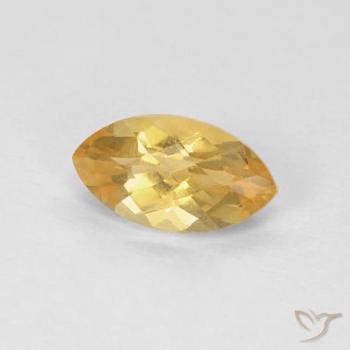 Citrine Orange-or naturelle Marquise, 0.97 ct, VS