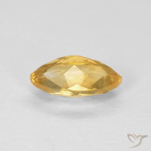 Citrine Orange-or naturelle Marquise, 0.97 ct, VS