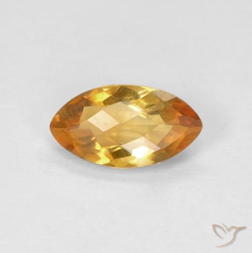 0.85ct Naturel Or orange foncé Citrine, Marquise, VS