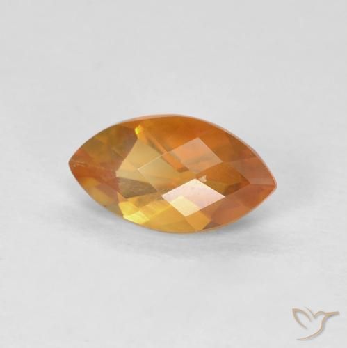 Citrine Or naturelle Marquise, 0.95 ct, VS
